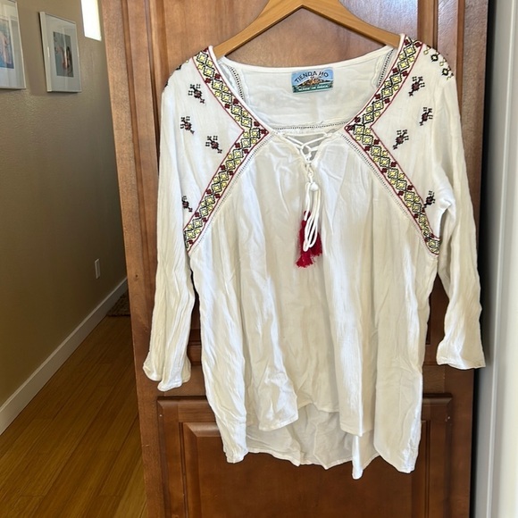 Tienda Ho Tops - Tienda Ho Tambora Tunic Top Made in India very BoHo